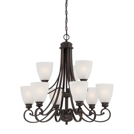 Haven 9Light Chandelier In Espresso